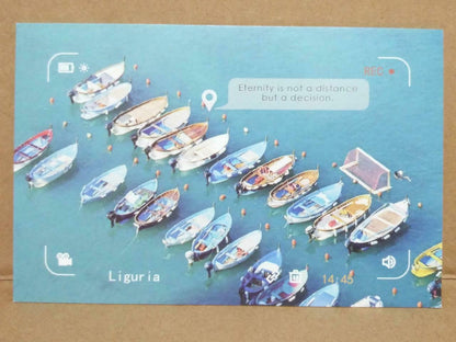 LUCKYPIGEON Miss Time Design Liguria Boats Water Polo Postcard (C2042)