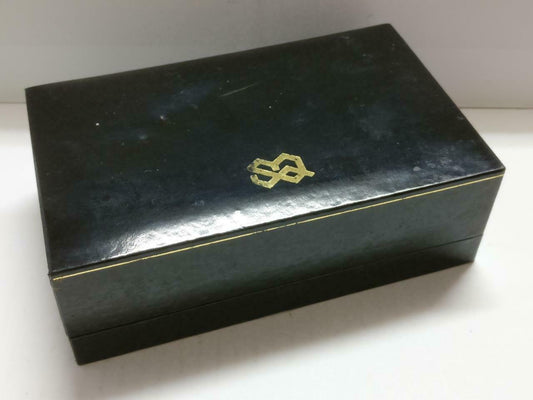Vintage Japan Seiko Quartz Watch Rectangle Black Empty Box Gift Box (BX028)