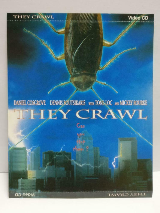 Horror Movie They Crawl Rare Singapore Censor Sticker Video CD 2x VCD OOP CDS401
