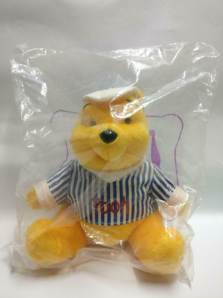 Sealed McDonald's Winnie The Pooh Stripe Shirt 7" Plush Soft Toy F/S (PTY103)