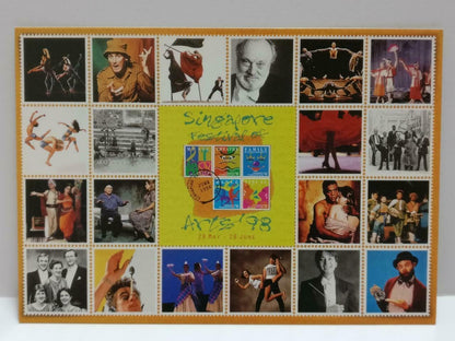 LUCKYPIGEON888 Singapore Arts Festival Flamenco Dancer Plays Postcard (E0292)