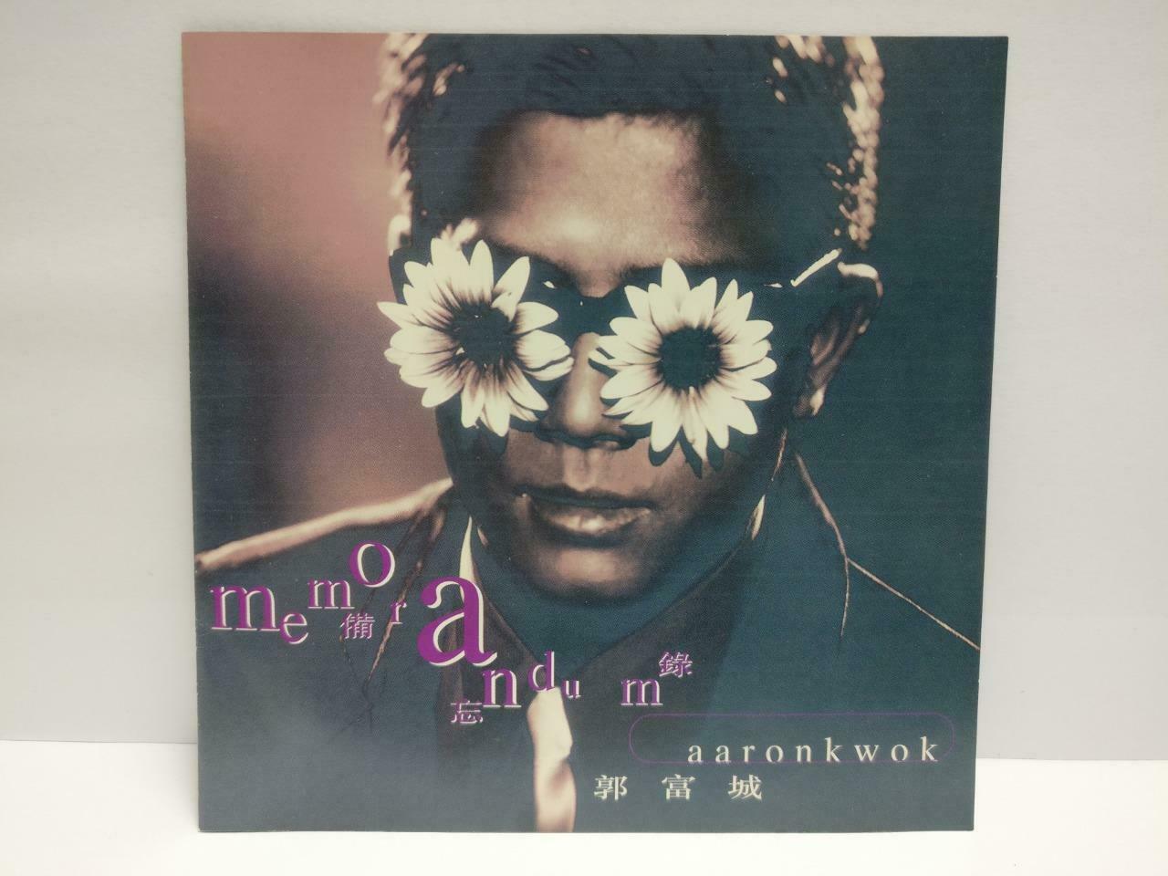 Hong Kong Aaron Kwok 郭富城 备忘录 Memorandum 1995 Chinese CD (CDS049)
