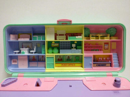 Vintage Polly Pocket 1989 Bluebird Rectangle Money Box Compact Only (FTY075)