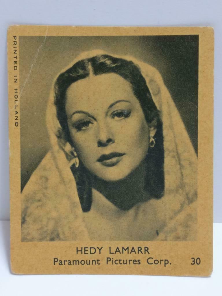 Vintage Actress Hedy Lamarr Mini Photocard Ephemera Paper F/S (A2378)