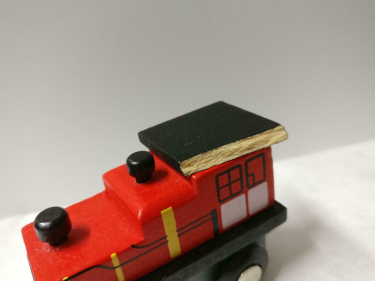 Magnetic Wooden Train Set Spencer Figurines Toys x6 F/S (FTY016) *30