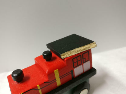 Magnetic Wooden Train Set Spencer Figurines Toys x6 F/S (FTY016) *30
