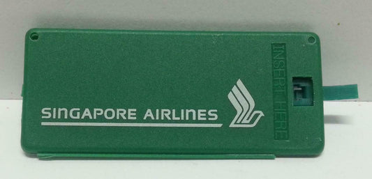 Rare Vintage Singapore Airlines SIA Economyclass Green Luggage Tag F/S (B107)