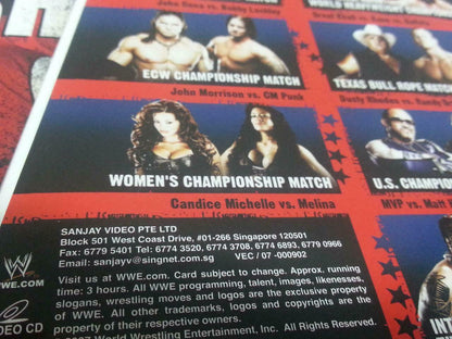 WWE WWF Wrestling The Great American Bash 2007 Singapore Only 4x VCD OOP (A833)