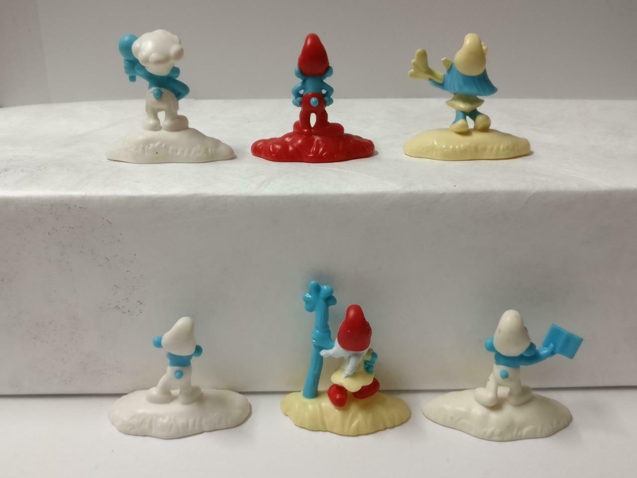Mini Smurfs Book Flower Chef Figurines Frgure Toys x6 Lot F/S (FTY020) *15