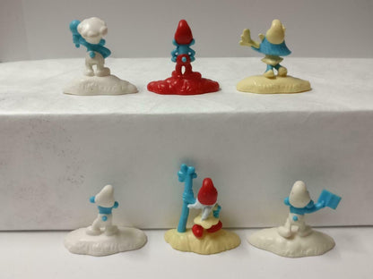 Mini Smurfs Book Flower Chef Figurines Frgure Toys x6 Lot F/S (FTY020) *15