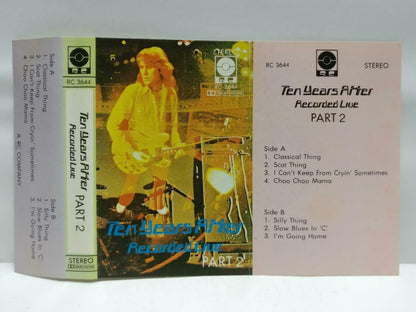 Ten Years After Recorded Live Part 2 Mega Rare Singapore English Cassette CT515