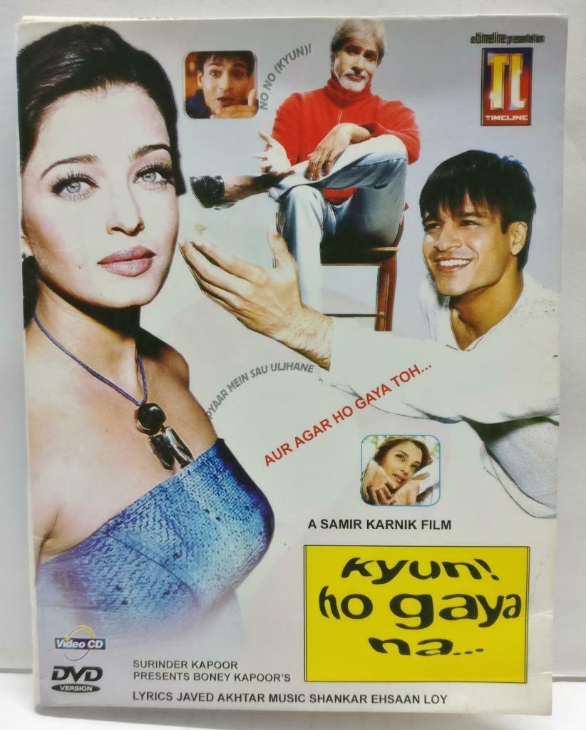 India Bollywood Hindi Movie Kyun! Ho Gaya Na Aishwary Rai Video CD 3x VCD CD1002