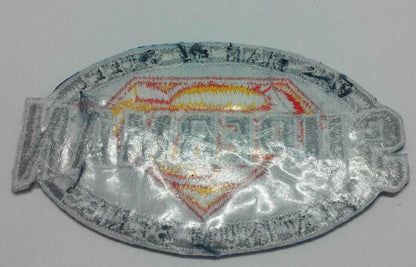 Embroidered SUPERMAN The Man Of Steel Platinum Iron On Clothes Patch (A945)