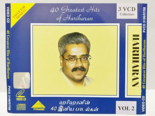 India Bollywood 40 Greatest Hits Of Hariharan Singapore 3x VCD Video CD CD760