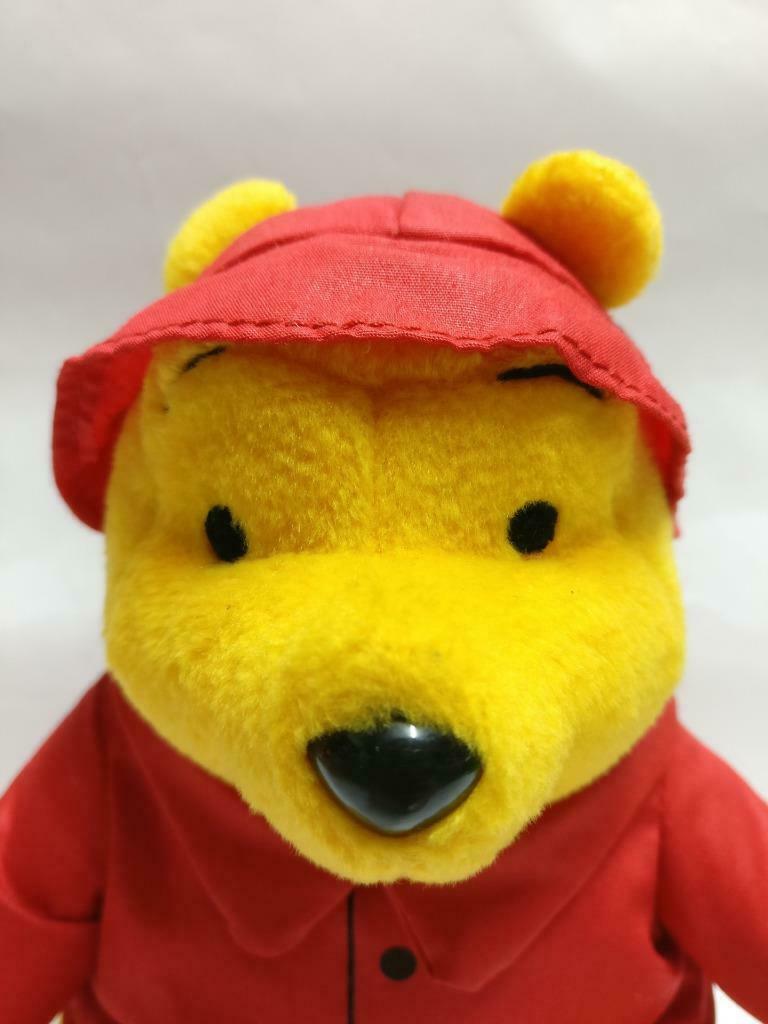 McDonald's Winnie The Pooh Red Raincoat 7" Plush Soft Toy F/S (PTY106)