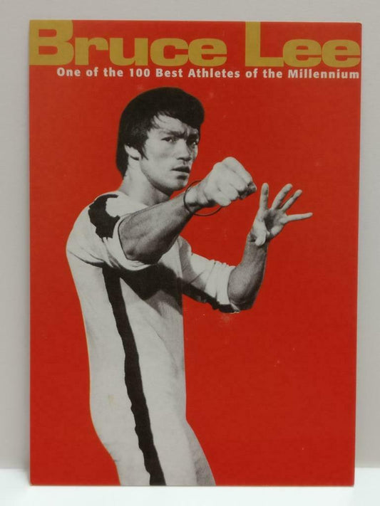 LUCKYPIGEON888 Rare Bruce Lee 李小龙 Best Athlete 2000 Singapore Postcard (E0384a)