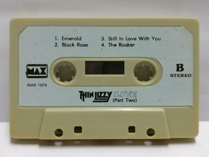 Thin Lizzy Live (Part 2) Black Rose Mega Rare Singapore English Cassette CT487