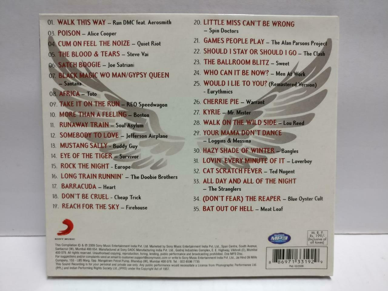 Rock Various Artists Alice Cooper Santana Meat Loaf MP3 2009 India CD (CD960)