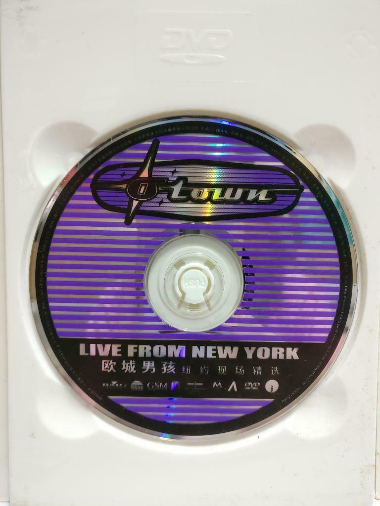 O-Town Live From New York W/ Poster Singapore Censor Stk China Only DVD (CD834)