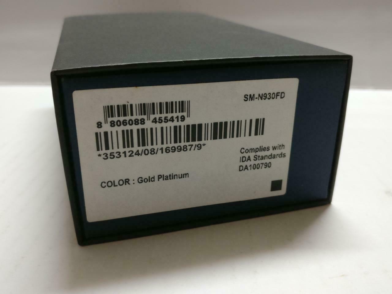 Samsung Note 7 Duos (SM-N930FD) Black Empty Box Only No Phone (BX081)