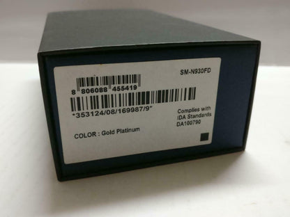 Samsung Note 7 Duos (SM-N930FD) Black Empty Box Only No Phone (BX081)