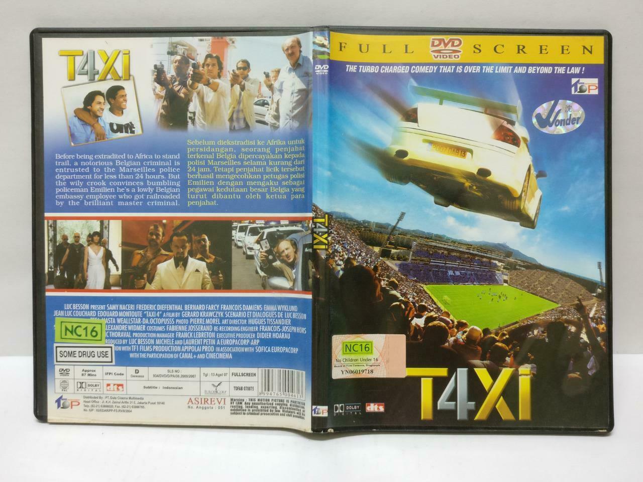 T4XI Taxi 4 Movie Samy Naceri Rare 2007 Indonesia DVD Indo Sub (DVD069)