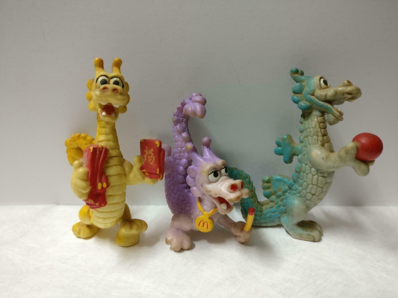Singapore McDonalds Dragons Chinese New Year Figure Toys x3 Lot F/S FTY012 *15