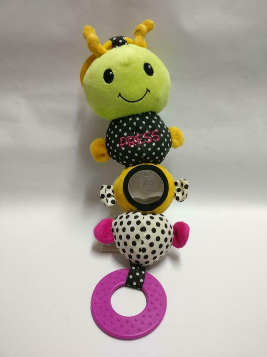 Cute Caterpilla Hanging Toy With Mirror 13" Plush Soft Toy F/S (PTY119)