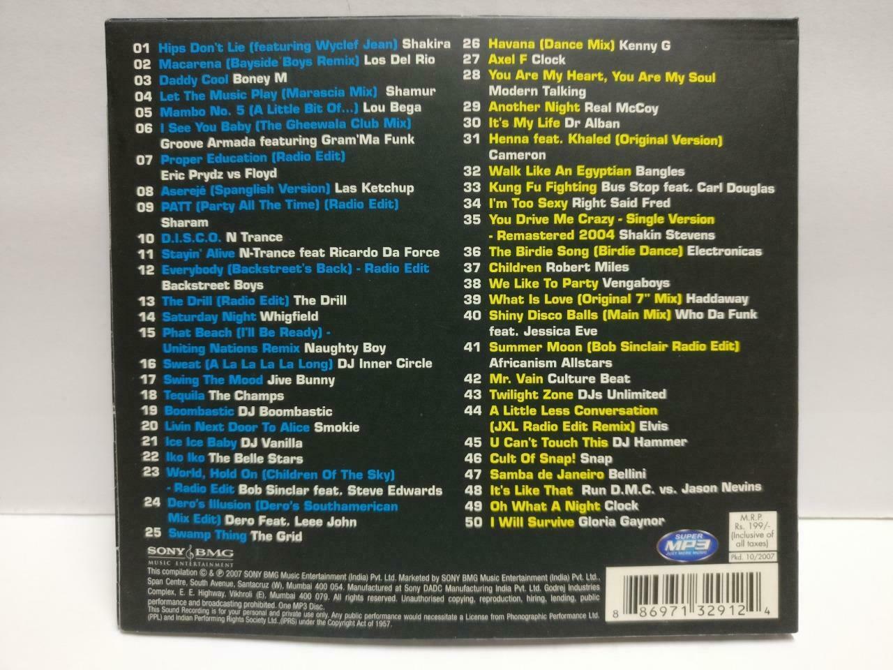 V.A Shakira Shakin Stevens Modern Talking Backstreet Boy 2007 MP3 India CD CD964