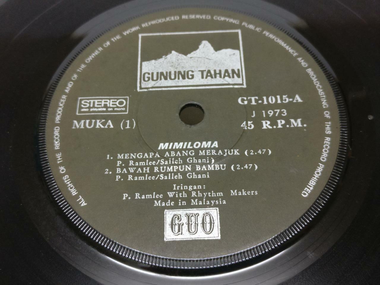 Malay Mimi Loma & The Rhythm Makers Psych Garage Rare Malaysia 7" EP (EP378)