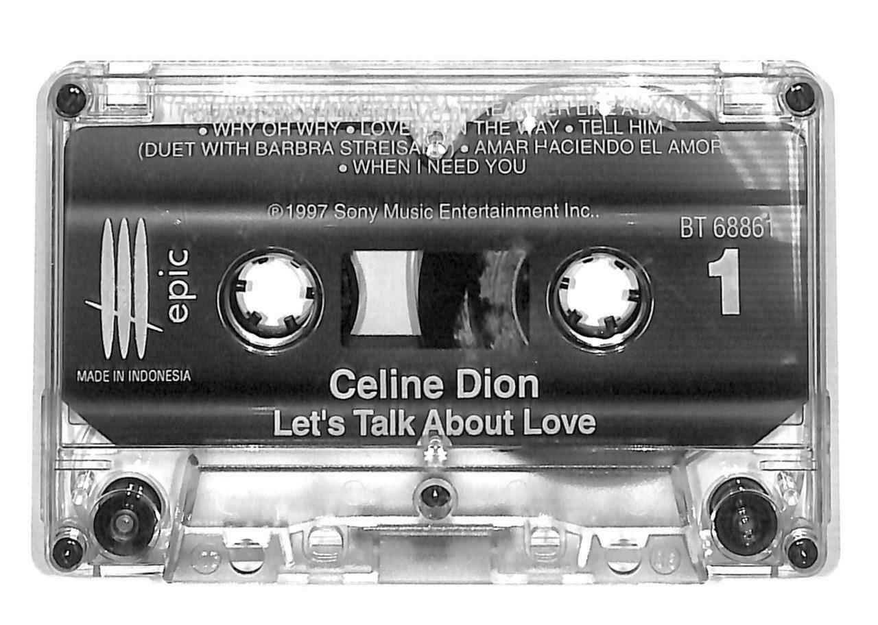 Rare Celine Dion Let's Talk About Love 1997 Indonesia English Cassette CT897