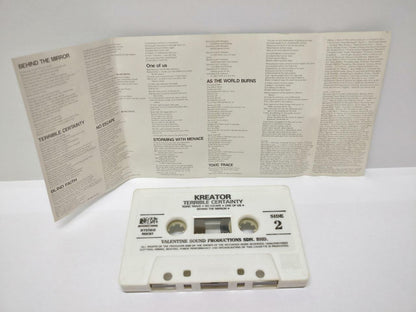 Kreator Terrible Certainty 1990  Rare Malaysia Cassette  (CT161)