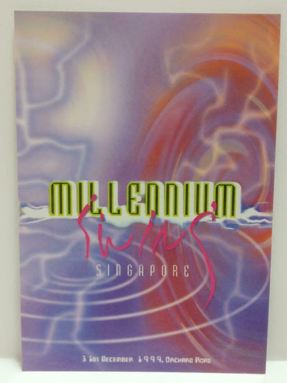 LUCKYPIGEON888 Singapore Millennium Countdown Party Colors Ad Postcard (E0314)