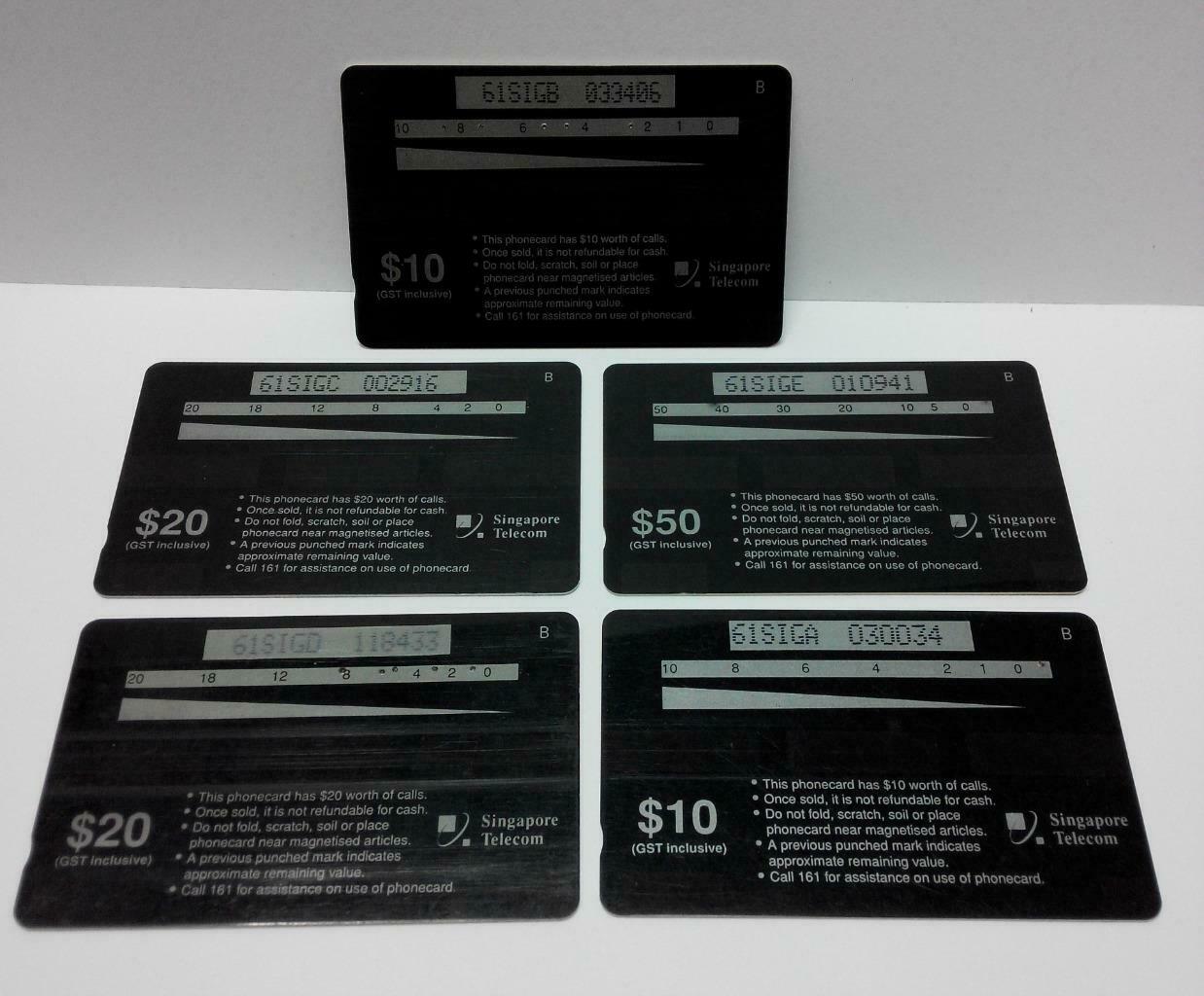 Used Vintage Singapore Phone Cards x Art Festival Stage Dance Performance (A409)