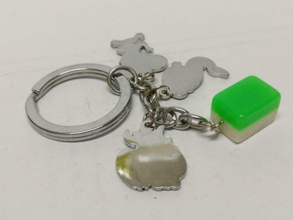 LP888 Cute Horoscope Zodiac Rat Snake Rooster Mahjong Keychain Keyring F/S (B726)