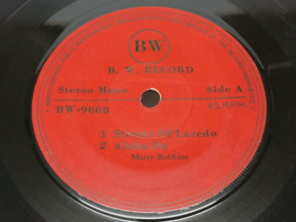 Marty Robbins Streets Of Laredo Rare Cover Label Singapore 7" EP (EP035)