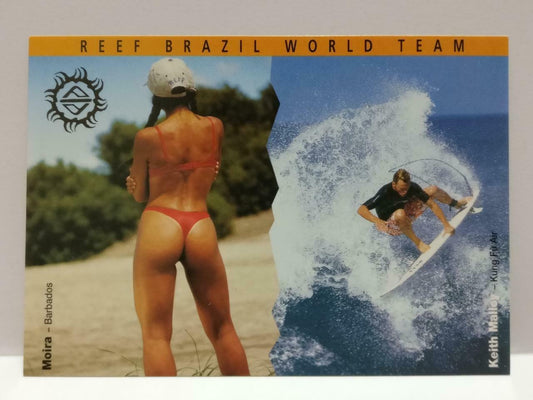 LUCKYPIGEON888 Reef Brazil Bikini Sexy Woman Surfer Singapore Postcard (E0167)
