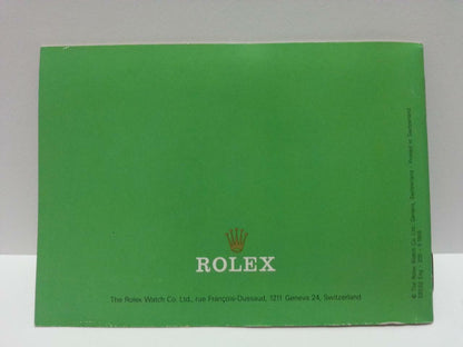 Vintage Rolex Watch English 1995 Instruction Manual (AC295)