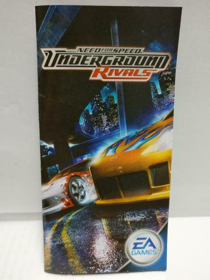 PSP Need For Speed Underground Rivals 2005 With Booklet Japan Game Disc (GA345)