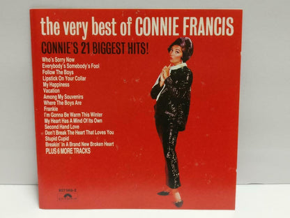 The Very Best Of Connie Francis 1987 Rare Germany English CD (CDS179)