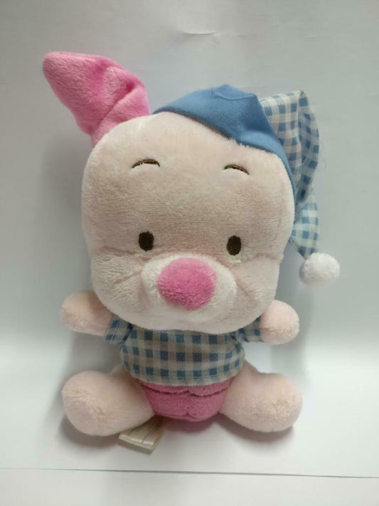 Disney Winne The Pooh Cute Pink Piglet In Pajamas 6" Plush Soft Toy F/S (PTY053)