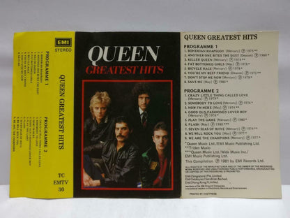 Queen Greatest Hits Freddie Mercury Mega Rare Malaysia English Cassette CT564