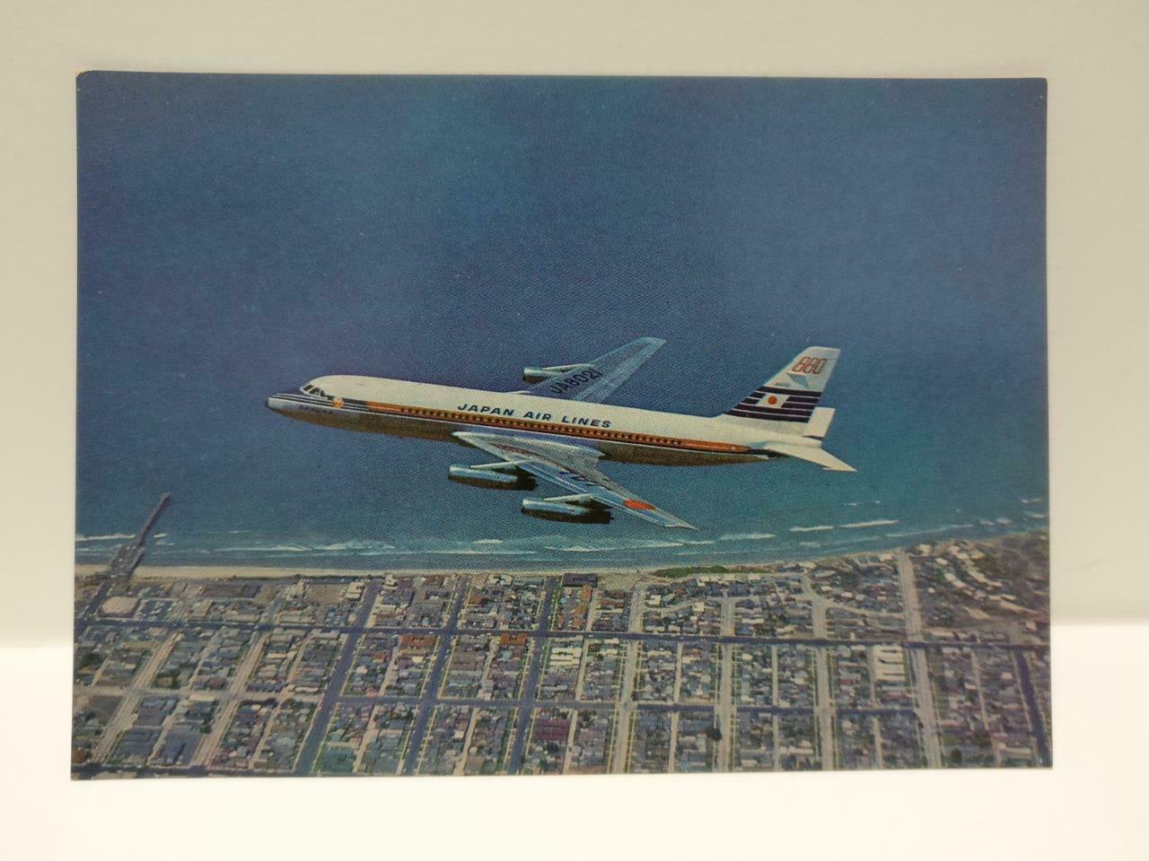 Vintage Japan Airline JAL Plane Convair 880 Jet Courier Postcard (P713)