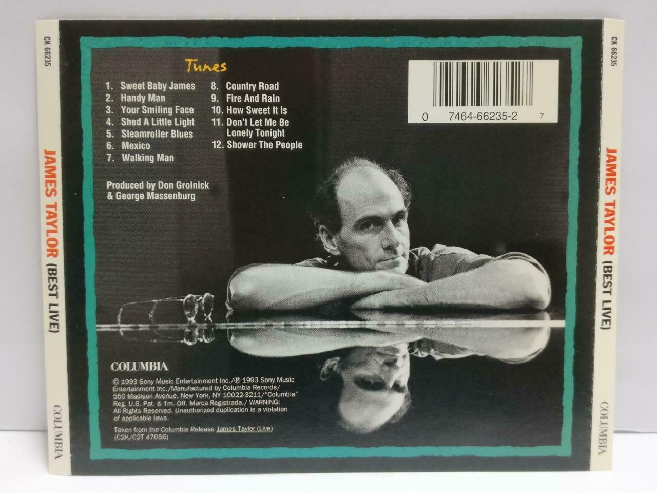 James Taylor (Best Live) Sweet Baby James Handy Man 1993 English CD (CDS205)