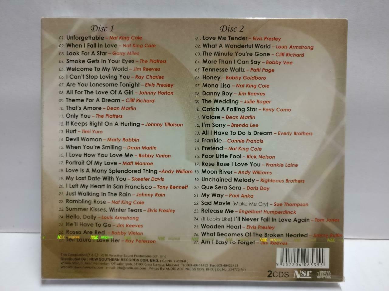 Sealed Various Artists Nat King Cole Paul Anka 2010 Rare Malaysia 2x CD (CD935)