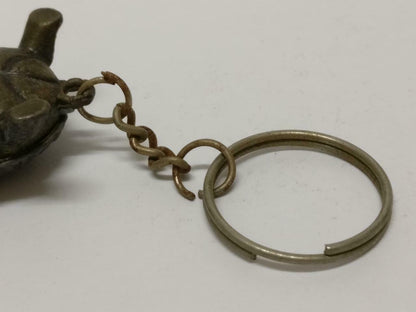 LP888 Rare Vintage Cute Metal Tortoise Animal Souvenir Keychain Keyring F/S (B766)