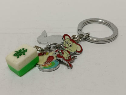 LP888 Cute Horoscope Zodiac Rat Snake Rooster Mahjong Keychain Keyring F/S (B726)