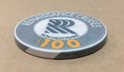 Renaissance Cruises Casino Poker Chip Non Negotiable $100 x 1 (A1957)