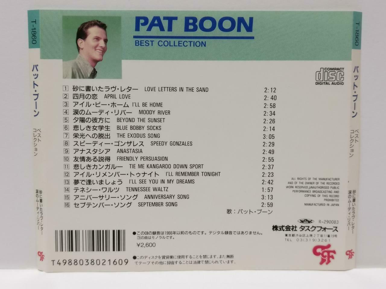 Pat Boon Best Collection Moon River Tennessee Waltz Rare Japan CD CDS483