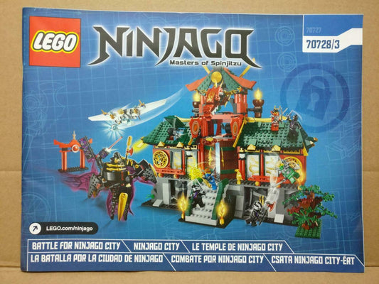 LEGO No. 70728/3 Ninjago Manual Instructions Catalog Booklet (LG065)